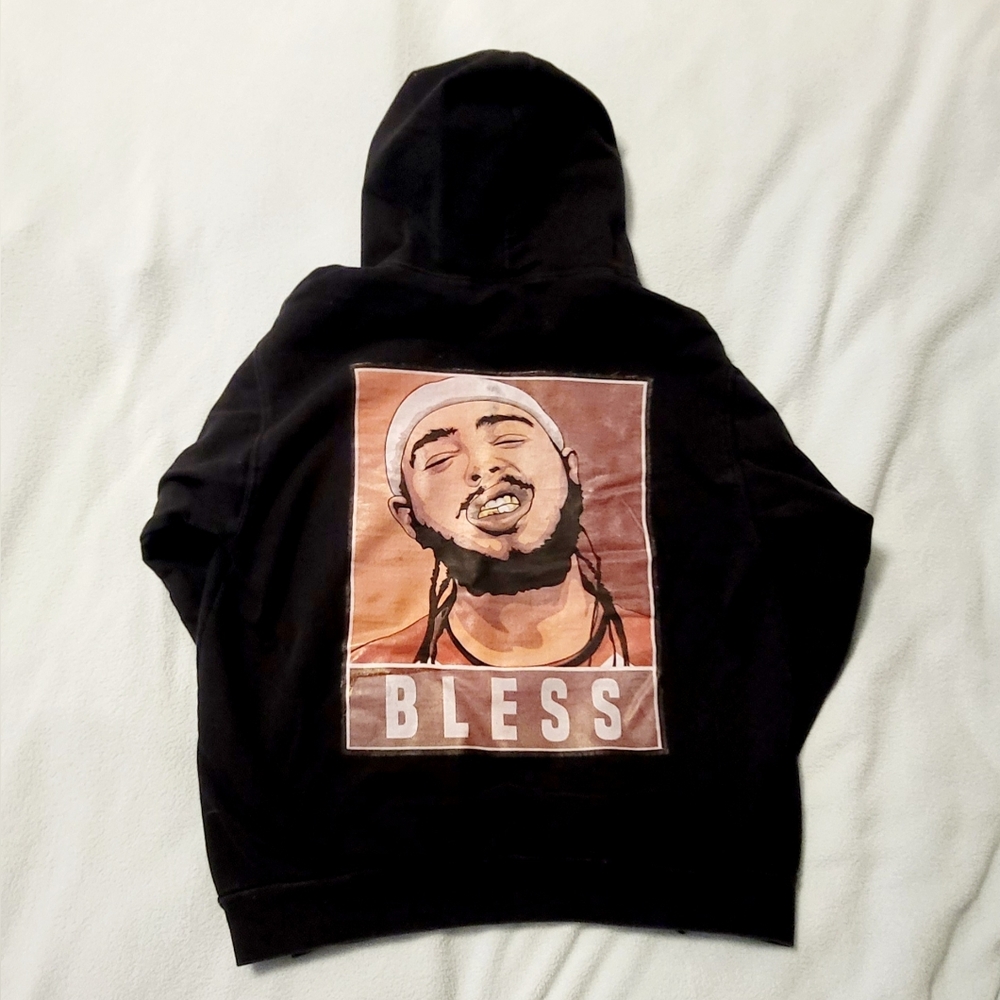Celebrity Style Hoodie -‎ Post Malone "Blessed" Sz Small